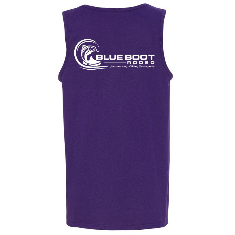 Unisex Purple Cotton Tank Top